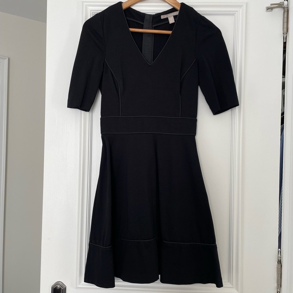 Black Banana Republic fit and flare dress 0Petite